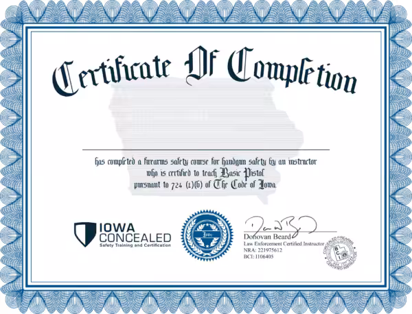Digital Certificate - Iowa
