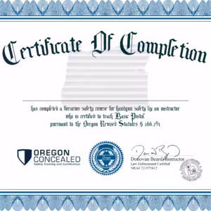 Digital Certificate - Oregon